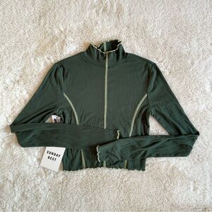 Sunday Best Aritzia Olive Long Shirt